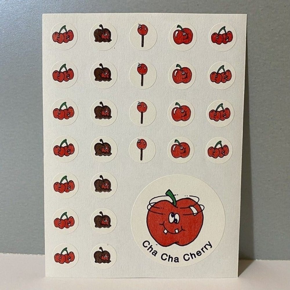 Vintage CTP Cha Cha Cherry Scratch ‘N Sniff Stickers